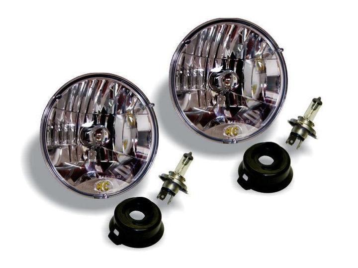 KC HiLiTES Universal/97-06 Jeep TJ 7in. Halogen H4 DOT Headlight 55/60w Lexan (Pair Pack System) - Premium Headlights from KC HiLiTES - Just 563.42 SR! Shop now at Motors