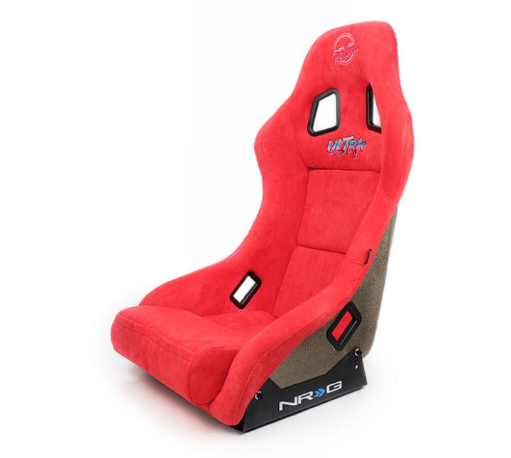 NRG FRP Bucket Seat ULTRA Edition - Medium (Red Alcantara/Pearlized Back) - Premium Race Seats from NRG - Just 1352.10 SR! Shop now at Motors