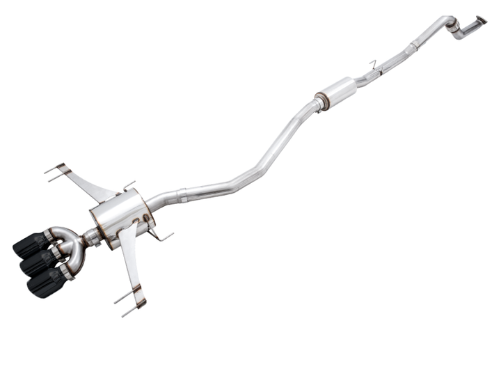 AWE Tuning 2017+ Honda Civic Type R Touring Edition Exhaust w/Front Pipe & Triple Diamond Black Tips - Premium Catback from AWE Tuning - Just 5777.78 SR! Shop now at Motors