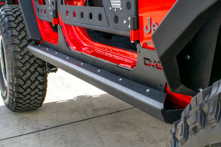 DV8 Offroad 2007-2018 Jeep Wrangler JK (2-door) Frame Mounted Sliders - Premium Side Steps from DV8 Offroad - Just 2085.73 SR! Shop now at Motors