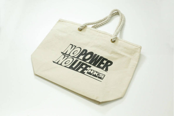 HKS No Power No Life Canvas Tote Bag - Premium Apparel from HKS - Just 93.90 SR! Shop now at Motors