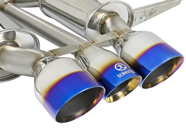 aFe Takeda 3in 304 SS Cat-Back Exhaust w/ Blue Flame Tips 2017+ Honda Civic Type R I4 2.0L (t) - Premium Catback from aFe - Just 7814.45 SR! Shop now at Motors