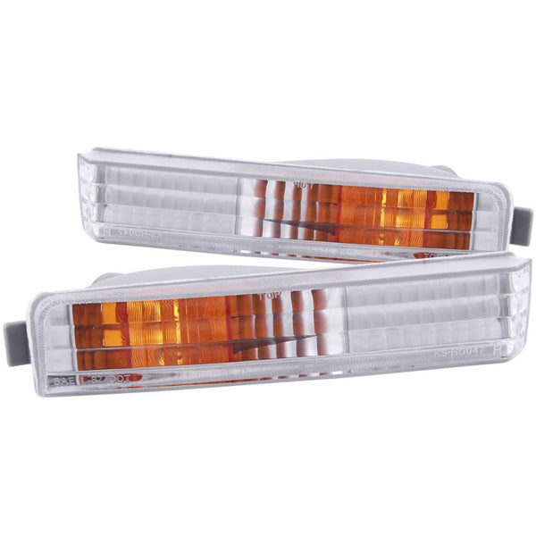 ANZO 1990-1991 Honda Accord Euro Parking Lights Chrome w/ Amber Reflector - Premium Lights Corner from ANZO - Just 140.59 SR! Shop now at Motors