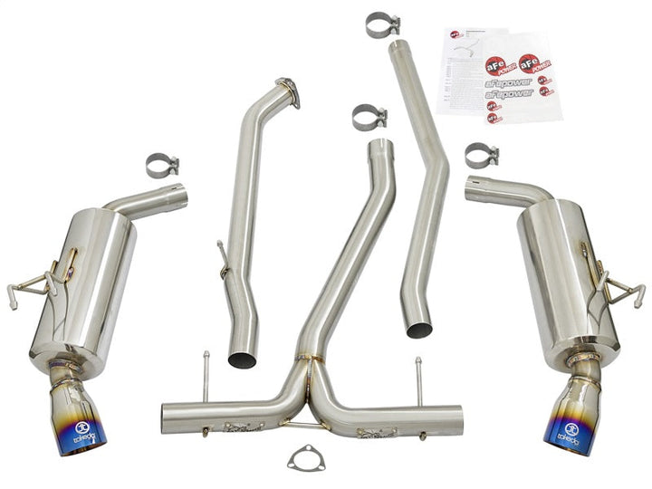 aFe POWER Takeda 16-17 Honda Civic I4-1.5L (t) 2.5-2.25in 304 SS CB Dual-Exit Exhaust Blue Tips - Premium Catback from aFe - Just 5288.46 SR! Shop now at Motors