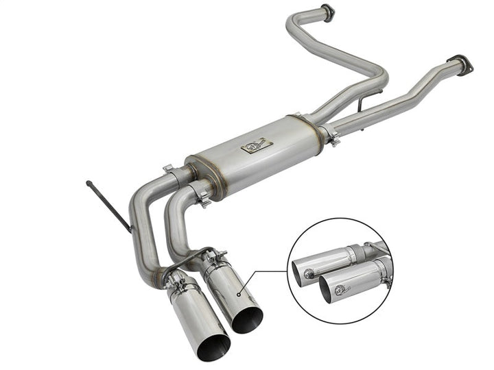 aFe Rebel Series 3in SS Cat-Back Exhaust System w/ Polished Tip 04-15 Nissan Titan V8 5.6L - Premium Catback from aFe - Just 3948.51 SR! Shop now at Motors