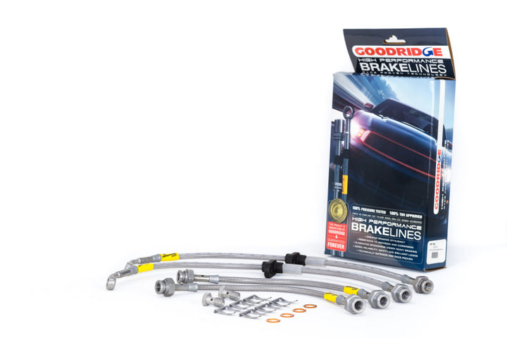Goodridge 96-00 Honda Civic CX/DX/HX w/ Small Front Rotors SS Brake Lines - Premium Brake Line Kits from Goodridge - Just 892.41 SR! Shop now at Motors