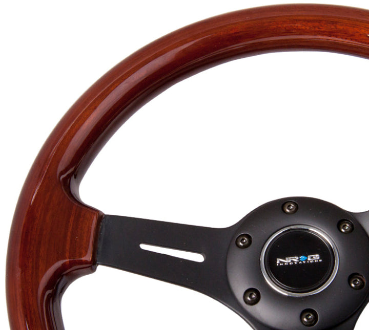 NRG Classic Wood Grain Steering Wheel (330mm) Wood Grain w/Matte Black 3-Spoke Center - Premium Steering Wheels from NRG - Just 600.93 SR! Shop now at Motors