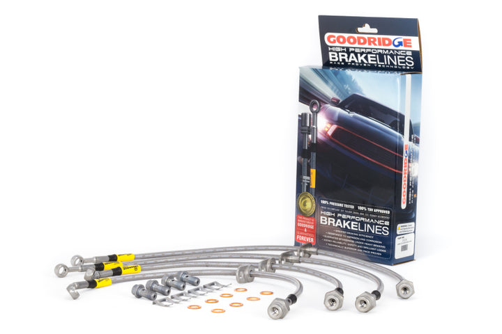 Goodridge 12-13 Honda Civic (Si Models) / 13 Acura ILX 2.4L Lrg Disc SS Brake Lines - Premium Brake Line Kits from Goodridge - Just 892.41 SR! Shop now at Motors