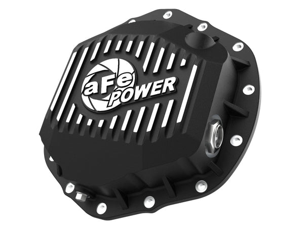 aFe 2020 Chevrolet Silverado 2500 HD  Rear Differential Cover Black ; Pro Series w/ Machined Fins - Premium Diff Covers from aFe - Just 1332.44 SR! Shop now at Motors