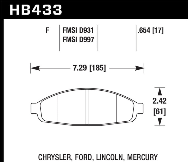 Hawk HPS Street Brake Pads - Premium Brake Pads - Performance from Hawk Performance - Just 523.94 SR! Shop now at Motors