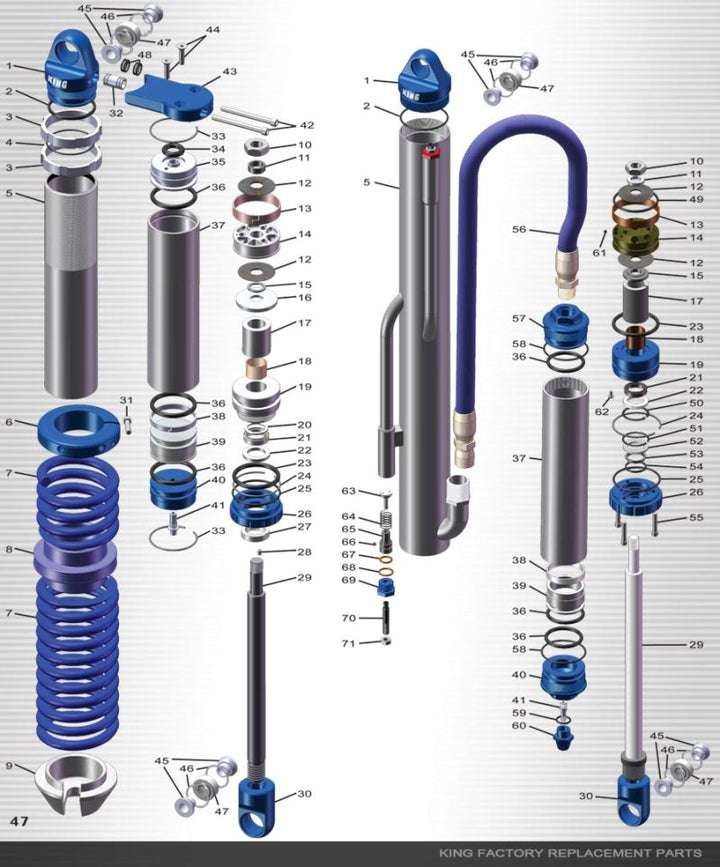 King Shocks 2.5 PR Buna Seal Kit .875 Shaft - Premium Shocks and Struts from King Shocks - Just 106.93 SR! Shop now at Motors