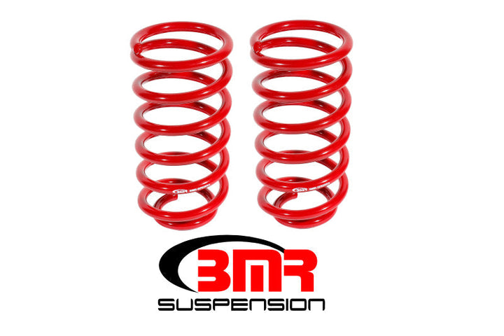 BMR 79-04 Ford Mustang (Ex. 99-04 Mustang Cobras w/ IRS) 1in Drop Rear Lowering Springs - Red - Premium Lowering Springs from BMR Suspension - Just 412.99 SR! Shop now at Motors