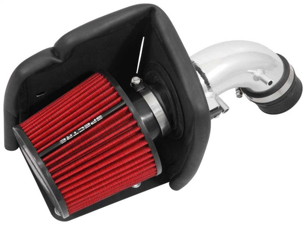 Spectre 08-16 Ford Fiesta 1.6L Air Intake Kit - Polished w/Red Filter