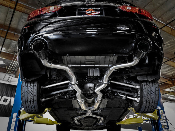 aFe Takeda 2.5in 304 SS Cat-Back Exhaust System w/ Black Tips 16-18 Infiniti Q50 V6-3.0L (tt) - Premium Catback from aFe - Just 6748.51 SR! Shop now at Motors