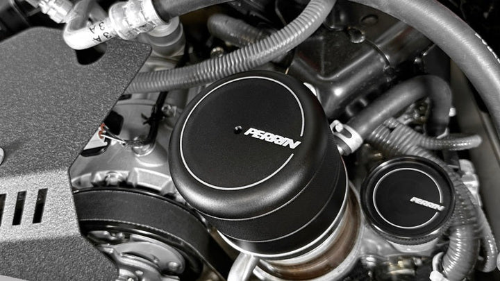 Perrin 2015+ Subaru WRX/STI Oil Filter Cover - Black - Premium Oil Filters from Perrin Performance - Just 312.61 SR! Shop now at Motors