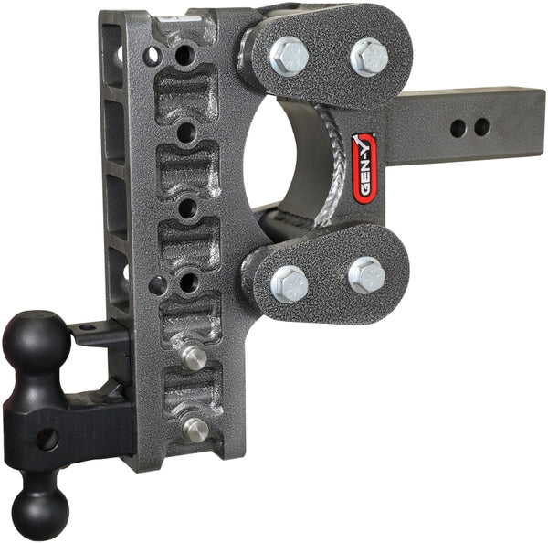 Gen-Y The Boss Torsion-Flex 2in Shank 10in Drop 16K Hitch w/GH-051 Dual-Ball/GH-032 Pintle Lock