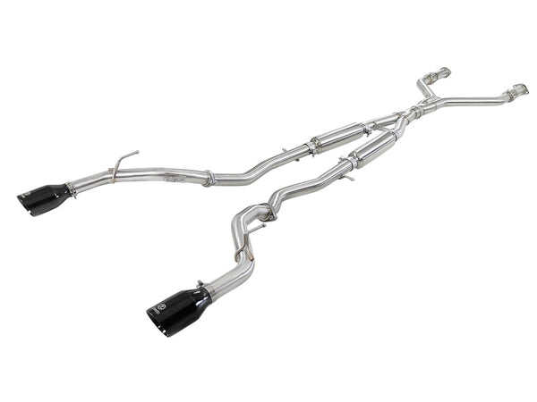 aFe Takeda 2.5in 304 SS Cat-Back Exhaust System w/ Black Tips 16-18 Infiniti Q50 V6-3.0L (tt) - Premium Catback from aFe - Just 6748.51 SR! Shop now at Motors