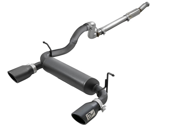 aFe Rebel Series 409 Stainless Steel Cat-Back Exhaust 18-21 Jeep Wrangler JL 2.0L (t) - Black Tip - Premium Catback from aFe - Just 3746.42 SR! Shop now at Motors