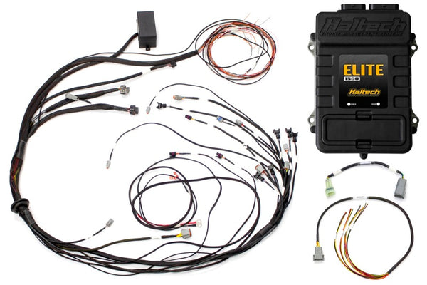 Haltech Elite 1500 Terminated Harness ECU Kit w/ Square EV1 Injector Connectors