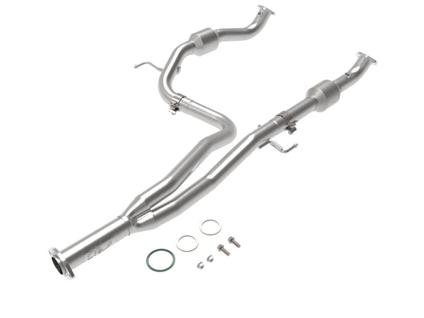 aFe Power Twisted Steel Y-Pipe w/ Cat SS 16-20 Toyota Tacoma V6 3.5L (4WD Only) - Premium Headers & Manifolds from aFe - Just 3092.75 SR! Shop now at Motors