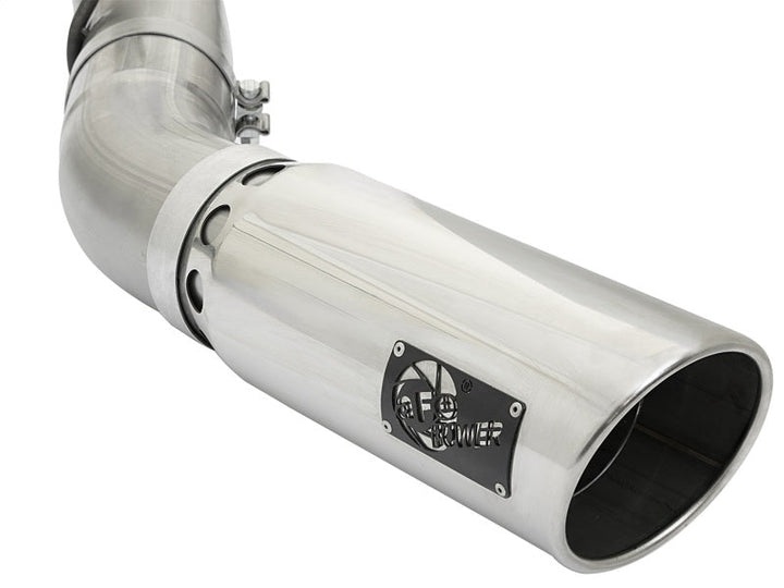 aFe LARGE BORE HD 5in 409-SS DPF-Back Exhaust w/Polished Tip 2017 GM Duramax V8-6.6L (td) L5P - Premium DPF Back from aFe - Just 2090.61 SR! Shop now at Motors