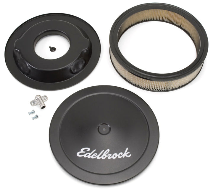 Edelbrock Air Cleaner Pro-Flo Series Round Steel Top Paper Element 14In Dia X 3 75In Dropped Base - Premium Air Filters - Universal Fit from Edelbrock - Just 179.97 SR! Shop now at Motors