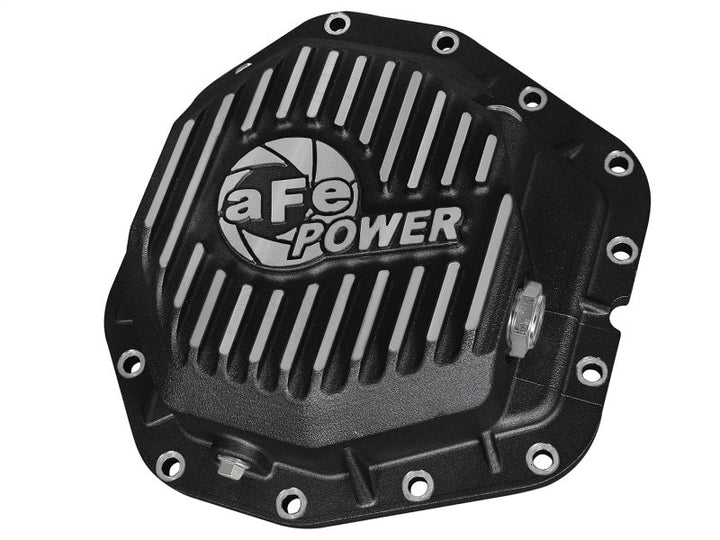 aFe Power Rear Diff Cover Black w/Machined Fins 17 Ford F-350/F-450 6.7L (td) Dana M300-14 (Dually) - Premium Diff Covers from aFe - Just 1312.56 SR! Shop now at Motors