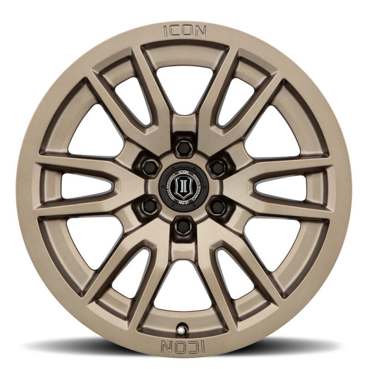 ICON Vector 6 17x8.5 6x5.5 0mm Offset 4.75in BS 106.1mm Bore Bronze Wheel - Premium Wheels - Cast from ICON - Just 1027.84 SR! Shop now at Motors