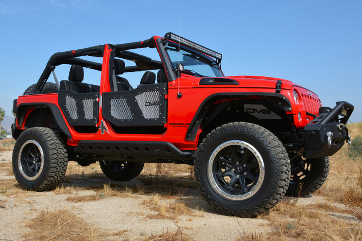 DV8 Offroad Aluminum Mesh Inserts For Front JK Rock Doors - Premium Doors from DV8 Offroad - Just 238.15 SR! Shop now at Motors