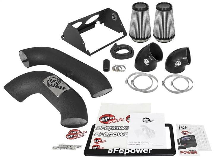 aFe MagnumFORCE 2XP Intake w/3.5in Black Steel Housing Pro DRY S Filter 2017 Ford F-150 V6-3.5L (tt) - Premium Cold Air Intakes from aFe - Just 2231.31 SR! Shop now at Motors