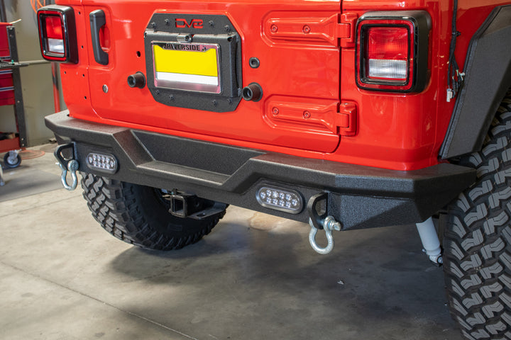 DV8 Offroad 2018+ Jeep Wrangler JL Rear Bumper w/ LED Lights - Premium Bumpers - Steel from DV8 Offroad - Just 2356.17 SR! Shop now at Motors