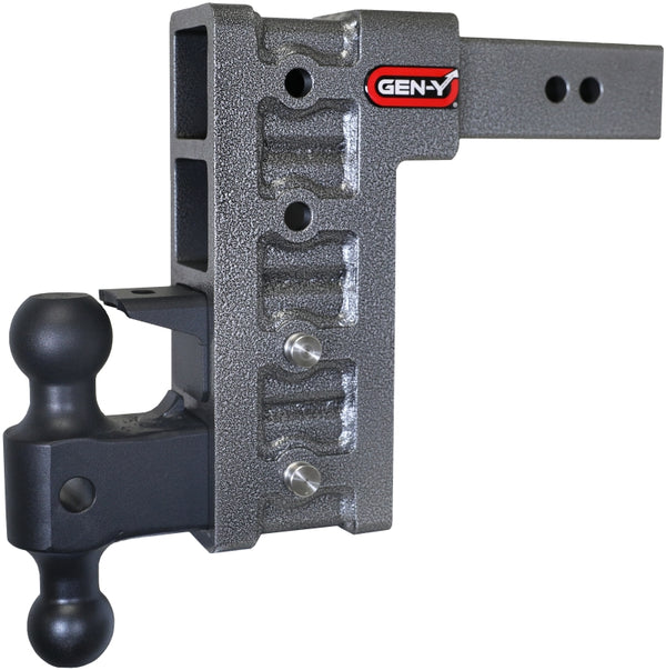 Gen-Y Mega Duty 2.5in Shank 9in Drop 3K TW 21K Hitch w/GH-061 Dual-Ball/GH-062 Pintle Lock