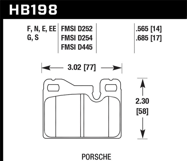 Hawk 77-88 Porsche 924 / 78-85 & 92-95 928 / 83-91 944 Blue 9012 Race Rear Brake Pads - Premium Brake Pads - Racing from Hawk Performance - Just 605.07 SR! Shop now at Motors