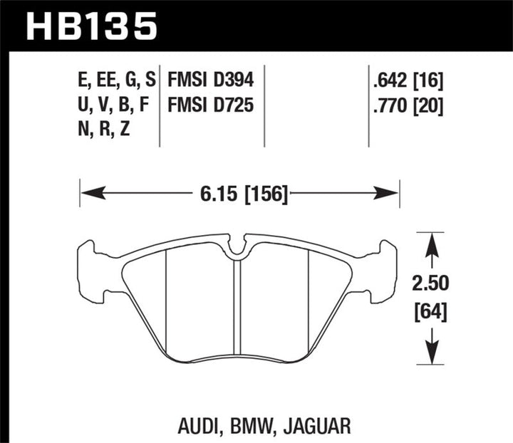 Hawk 91-93 BMW M5/95-02 DTC-60 Race Front Brake Pads - Premium Brake Pads - Racing from Hawk Performance - Just 1071.59 SR! Shop now at Motors