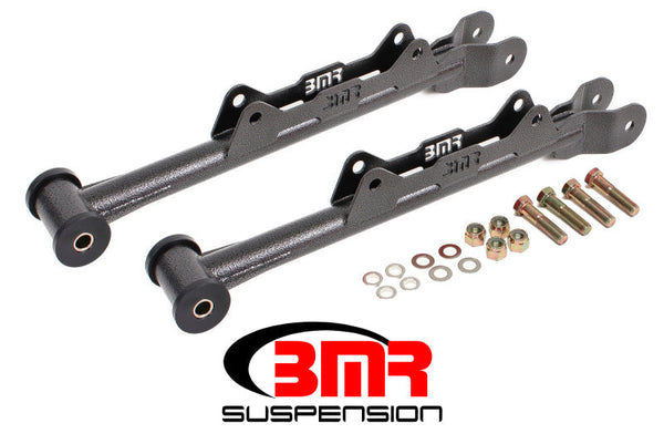 BMR 10-15 5th Gen Camaro Chrome Moly Non-Adj. Rear Lower Control Arms (Delrin) - Black Hammertone - Premium Control Arms from BMR Suspension - Just 1652.51 SR! Shop now at Motors