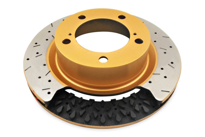 DBA 01-07 Subaru Impreza WRX STI 4000 XS Cross Drilled & Slotted Rear Rotor w/Gold Hat - Premium Brake Rotors - Slot & Drilled from DBA - Just 868.04 SR! Shop now at Motors