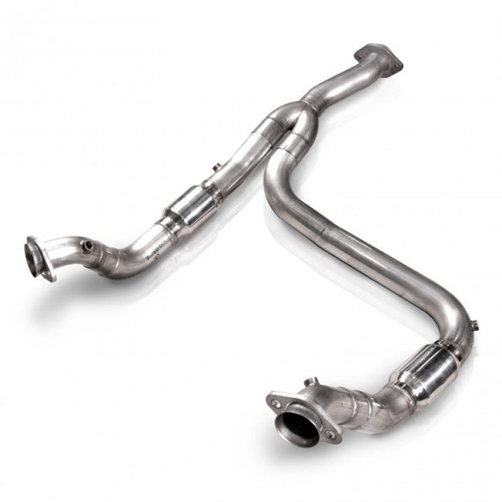 Stainless Works 2011-14 F-150 3.5L 3in Downpipe High-Flow Cats Y-Pipe Factory Connection - Premium Downpipes from Stainless Works - Just 5599.88 SR! Shop now at Motors