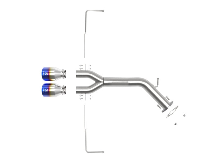 aFe Takeda 3in-2.5in 304 SS Axle-Back Exhaust w/Blue Flame Tip 19-20 Hyundai Veloster I4-1.6L(t) - Premium Axle Back from aFe - Just 2672.38 SR! Shop now at Motors