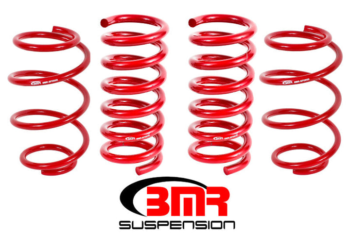 BMR 15-17 S550 Mustang Performance Version Lowering Springs (Set Of 4) - Red - Premium Lowering Springs from BMR Suspension - Just 863.72 SR! Shop now at Motors