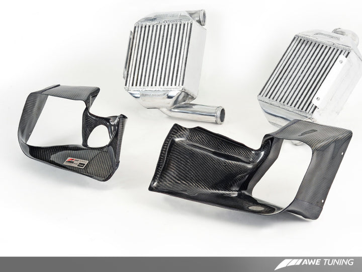 AWE Tuning Audi 2.7T Performance Intercooler Kit - w/Carbon Fiber Shrouds - Premium Intercoolers from AWE Tuning - Just 3347.51 SR! Shop now at Motors