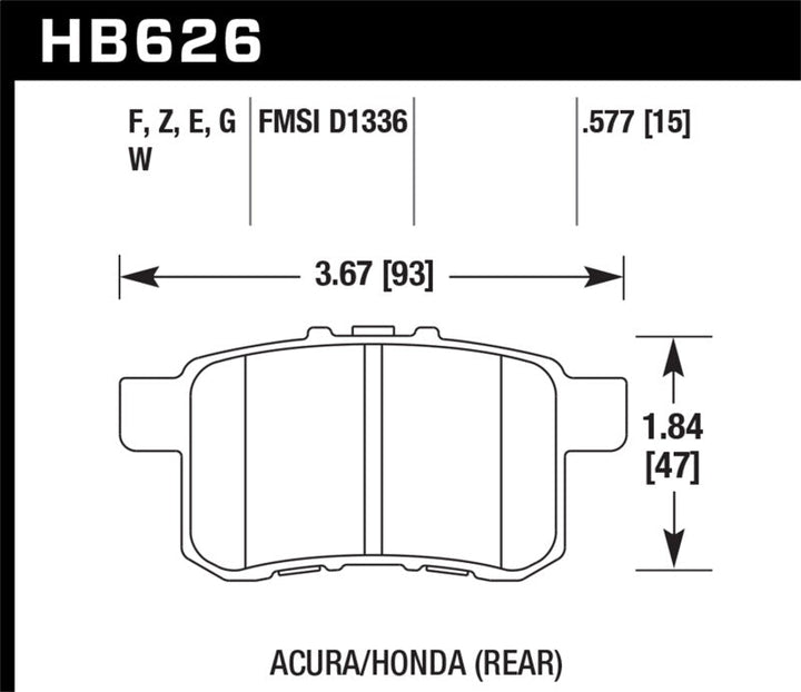 Hawk Performance Ceramic Street Brake Pads - Premium Brake Pads - Performance from Hawk Performance - Just 475.87 SR! Shop now at Motors