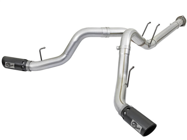 aFe ATLAS 4in DPF-Back Alum Steel Exhaust System w/Black Tip 2017 Ford Diesel Trucks V8-6.7L (td) - Premium DPF Back from aFe - Just 3246.64 SR! Shop now at Motors