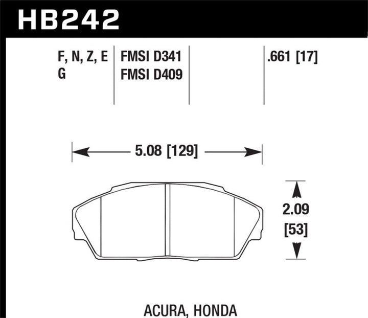 Hawk HP+ Street Brake Pads - Premium Brake Pads - Performance from Hawk Performance - Just 615.22 SR! Shop now at Motors