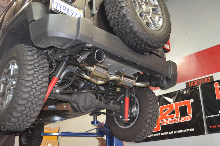 Injen 07-17 Jeep Wrangler JK 3.6L/3.8L 63mm Polished Axle-back Exhaust - Premium Axle Back from Injen - Just 2315.30 SR! Shop now at Motors