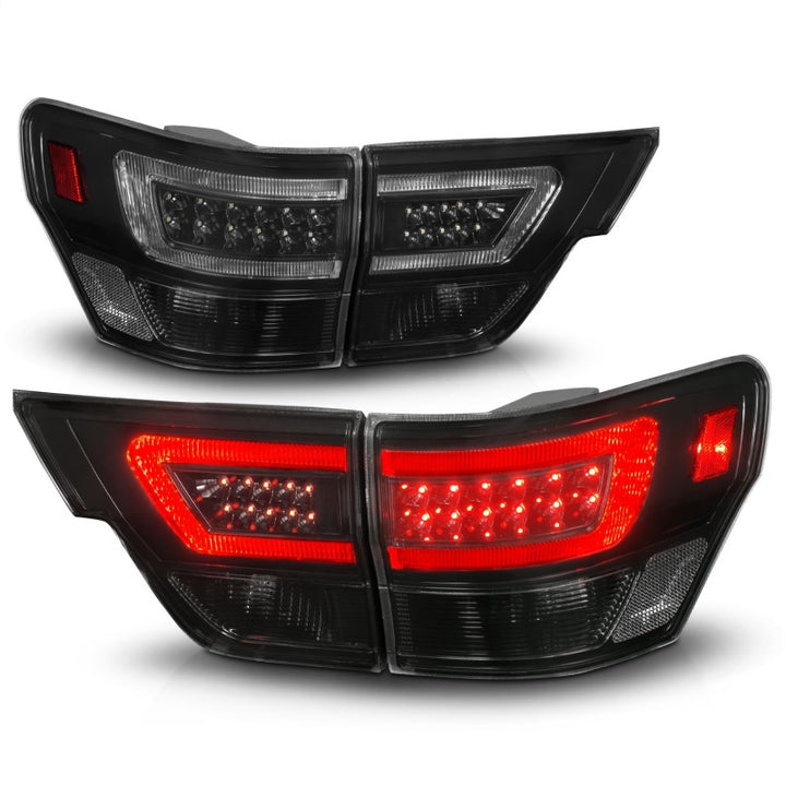 ANZO 11-13 Jeep Grand Cherokee LED Taillights w/ Lightbar Black Housing/Smoke Lens 4pcs - Premium Tail Lights from ANZO - Just 2533.69 SR! Shop now at Motors