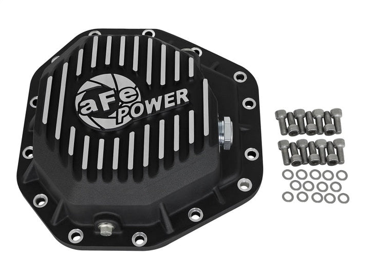 aFe Power Pro Ser Rear Diff Cover Black w/Mach Fins 2017 Ford Diesel Trucks V8-6.7L(td) Dana M275-14 - Premium Diff Covers from aFe - Just 1332.44 SR! Shop now at Motors