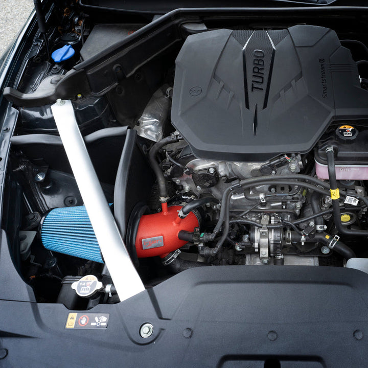 Injen 22-23 Kia Stinger 2.5L Turbo L4 Wrinkle Red Short Ram Tuned Intake System - Premium Cold Air Intakes from Injen - Just 1646.82 SR! Shop now at Motors