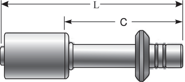 Gates Aluminum Male (Ford) Spring Lock PolarSeal Fitting