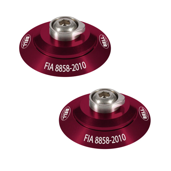 Bell HANS Clip Set - Red FIA8858-2010