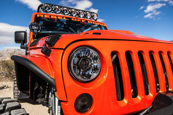 KC HiLiTES 07-18 Jeep JK (Not for Rubicon/Sahara) 7in. Gravity LED Pro DOT Headlight (Pair Pack Sys) - Premium Headlights from KC HiLiTES - Just 3080.21 SR! Shop now at Motors